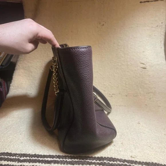 Coach Women's Pebbled Turnlock Chain Tote 57107 - Picture 3 of 9